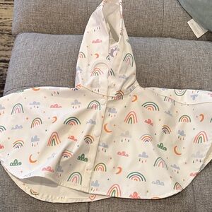 Colorful Rainbow Hooded Cape